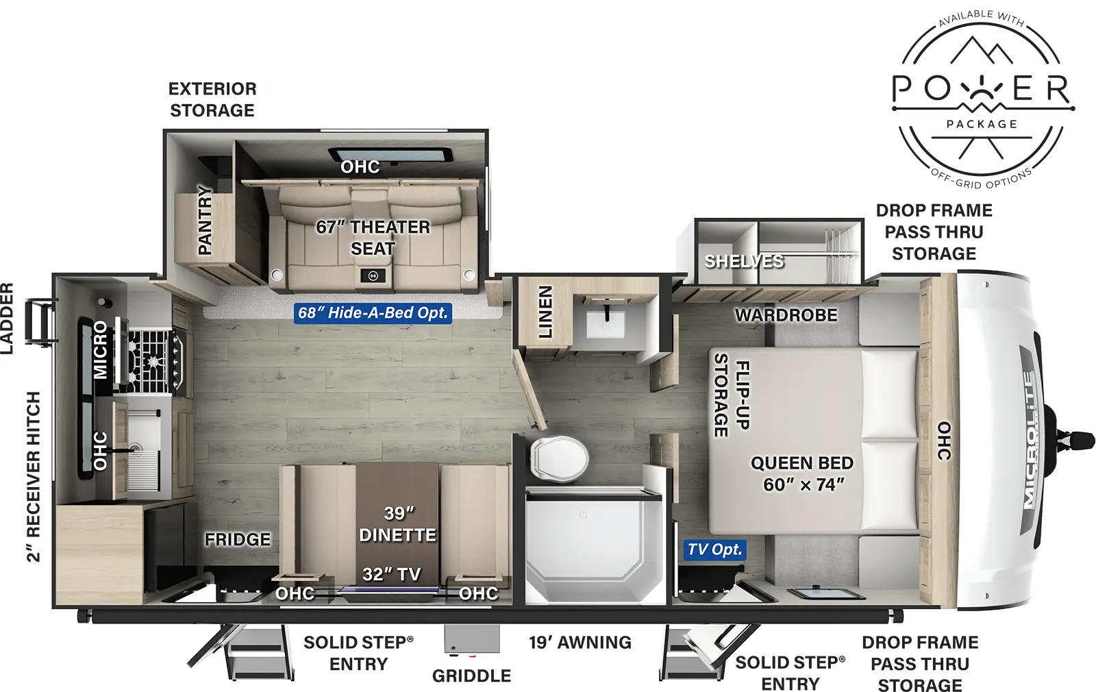 Flagstaff Micro Lite 25SRK Floorplan